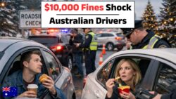 Goodbye to Eating While Driving in Australia : New Rules Bring Up to $10,000 Fines for Drivers